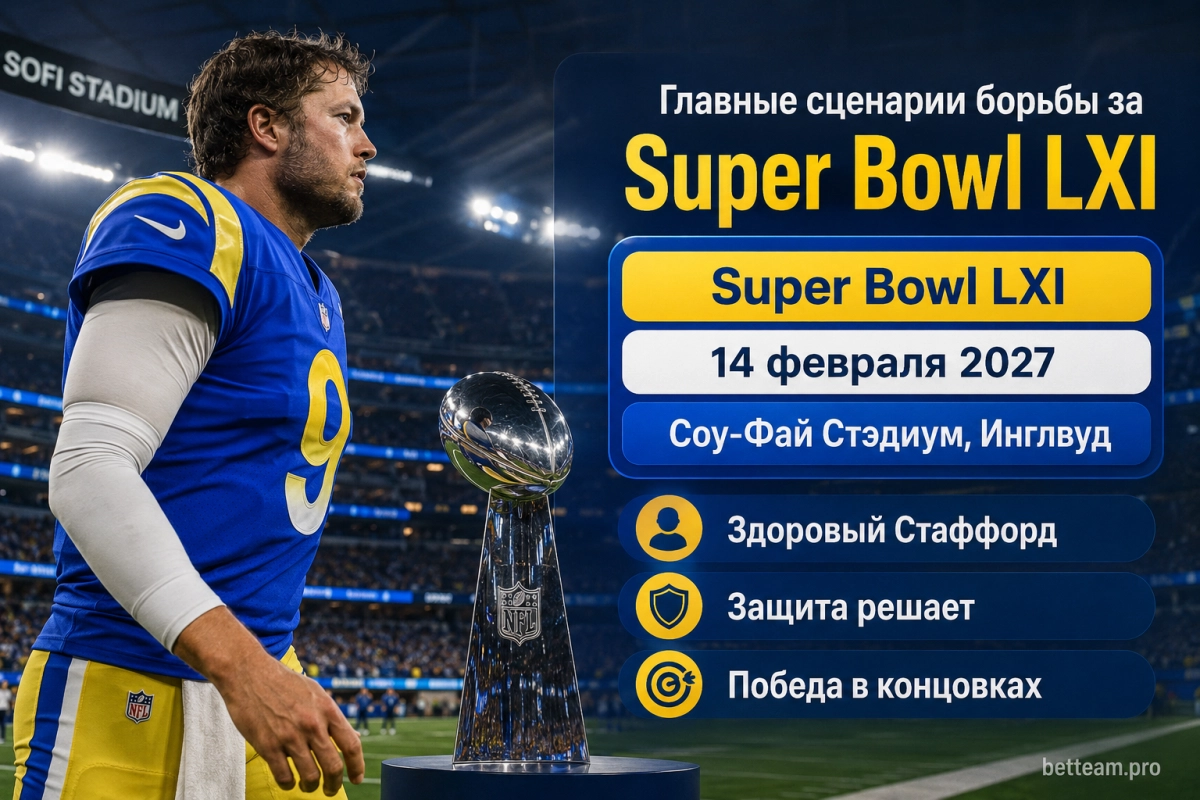 Главные сценарии борьбы за Super Bowl LXI