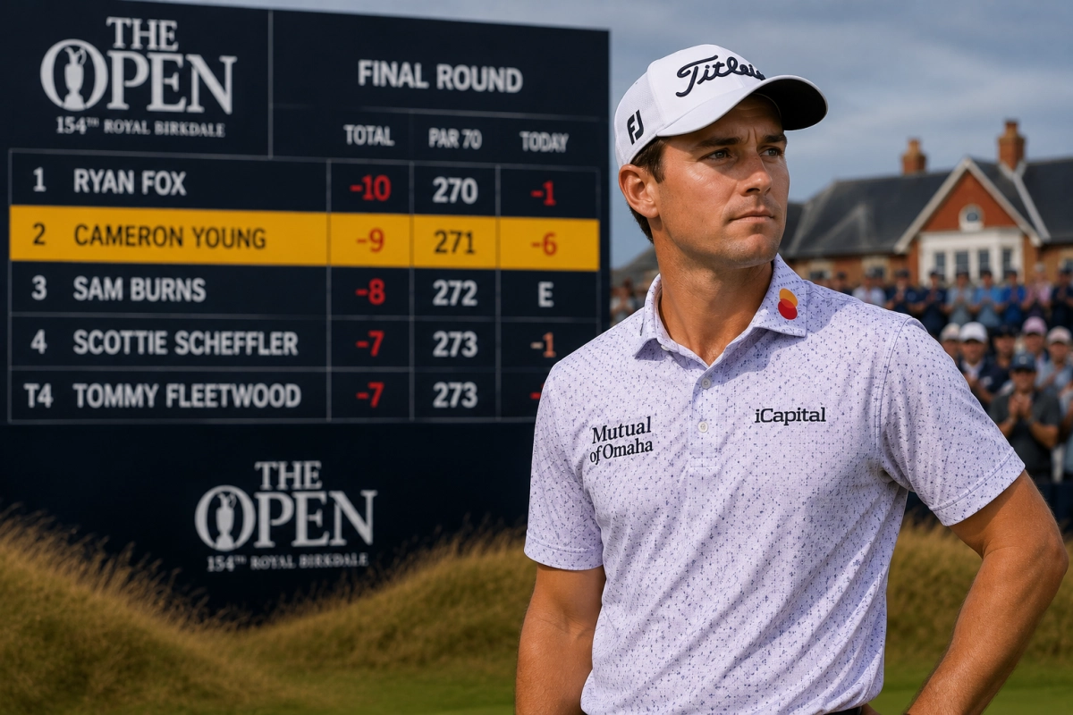 Кэмерон Янг после финального раунда 64 на The Open 2026