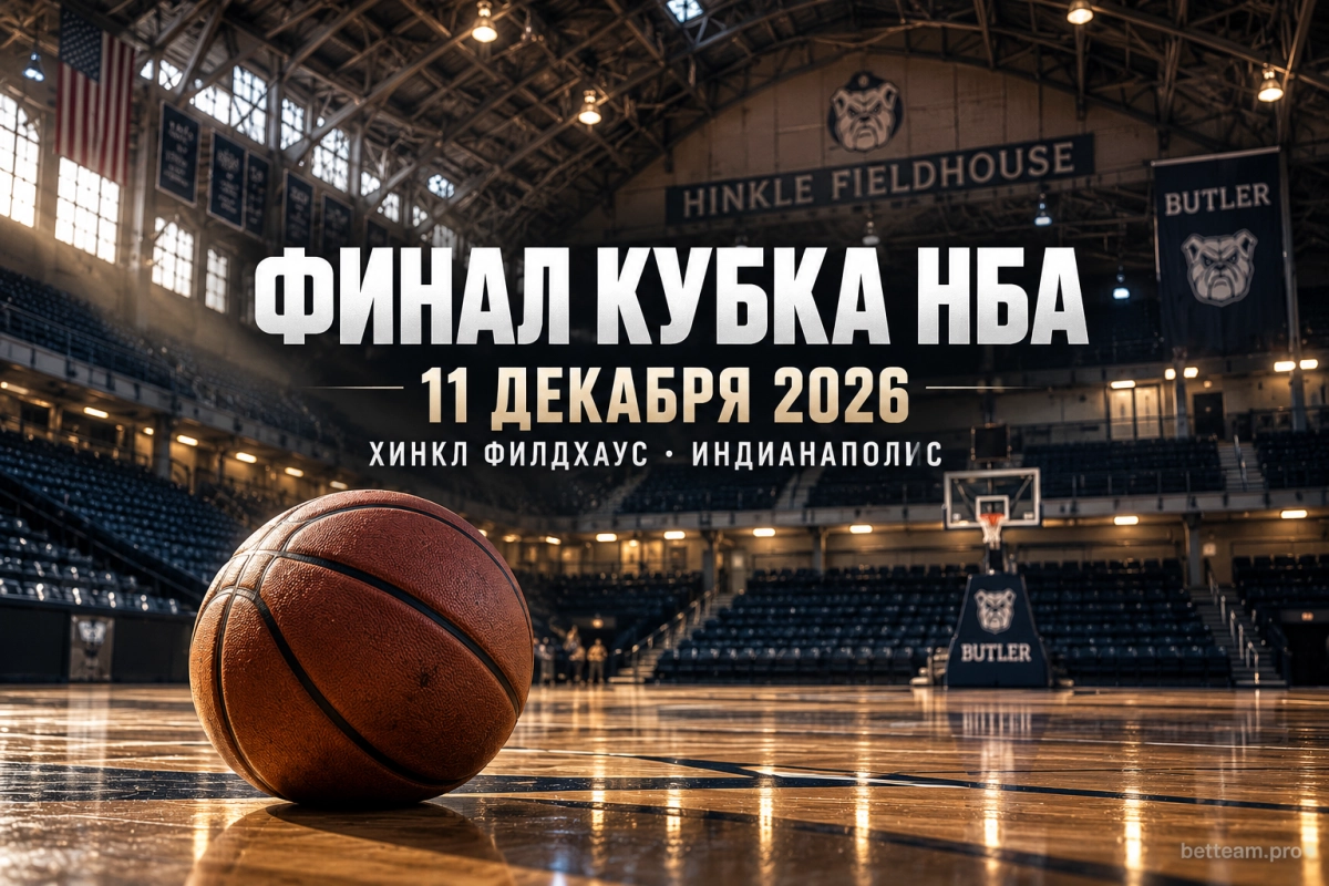 Финал Кубка НБА 2026 на арене Хинкл Филдхаус