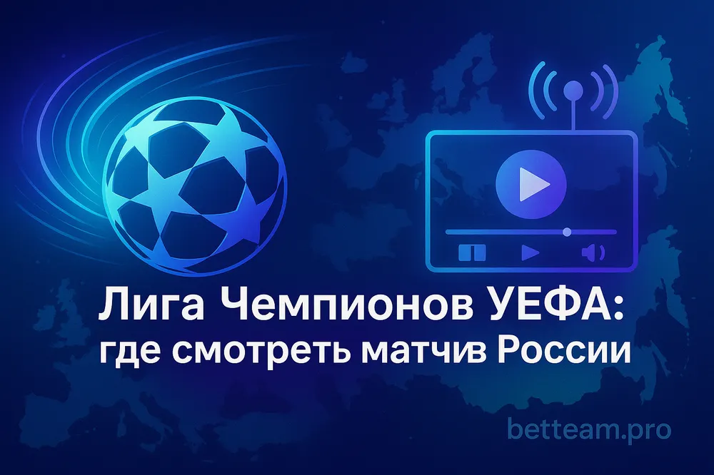 Лига Чемпионов УЕФА: где смотреть матчи в России на Betteam.pro