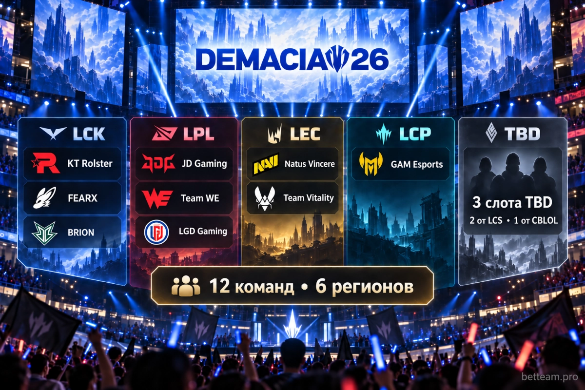 Участники Demacia Cup Global Invitational 2026
