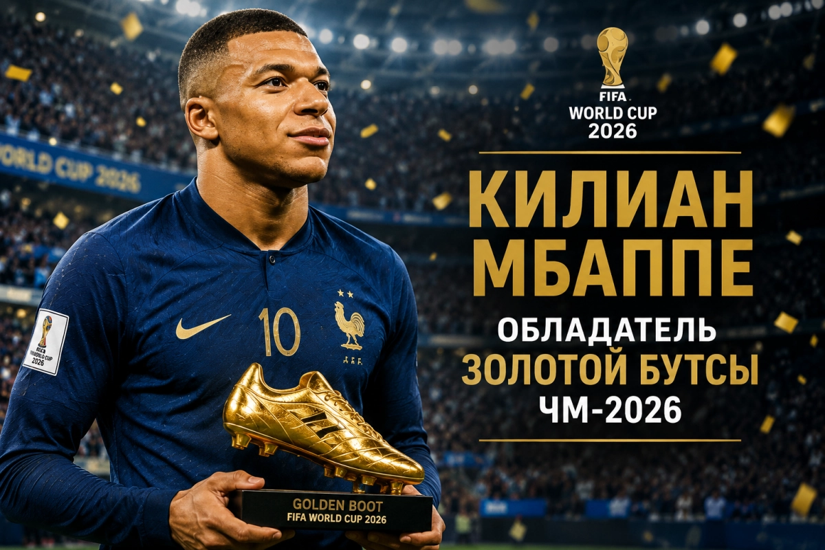 Килиан Мбаппе &mdash; обладатель Золотой бутсы ЧМ-2026