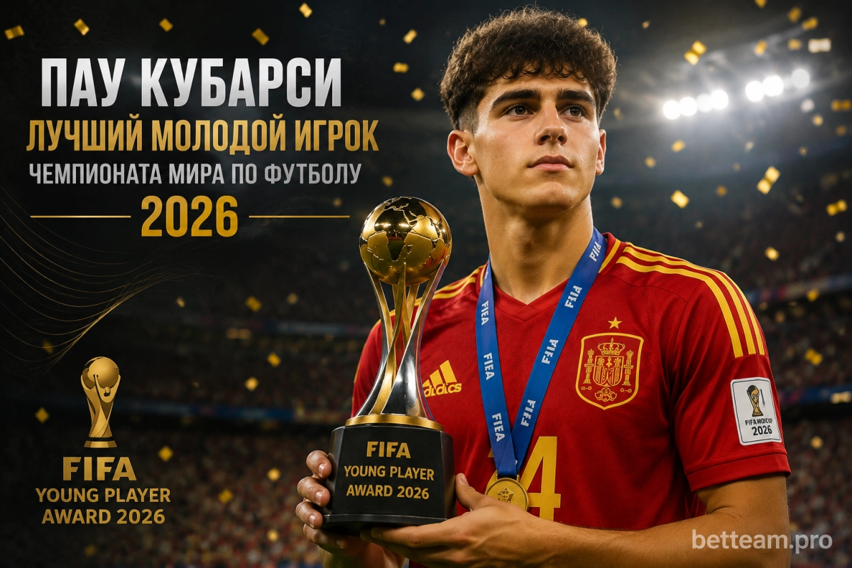 Пау Кубарси &mdash; лучший молодой игрок чемпионата мира 2026