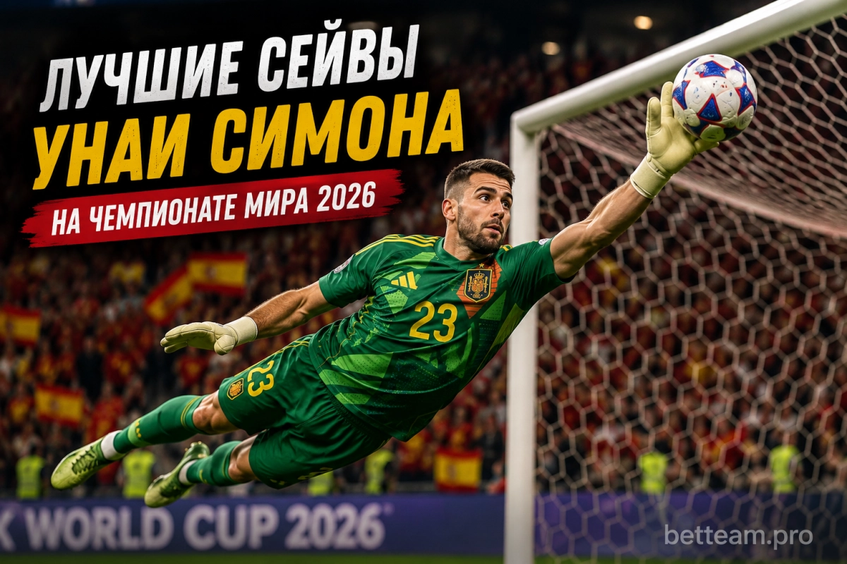 Лучшие сейвы Унаи Симона на чемпионате мира 2026