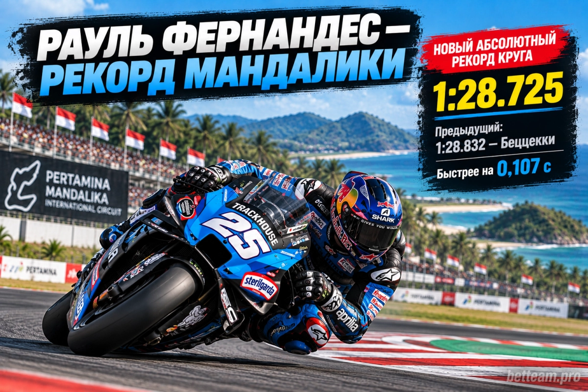 Рауль Фернандес &mdash; рекорд круга Мандалики 1:28.725