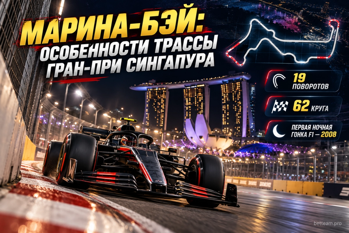 Марина-Бэй: особенности трассы Гран-при Сингапура