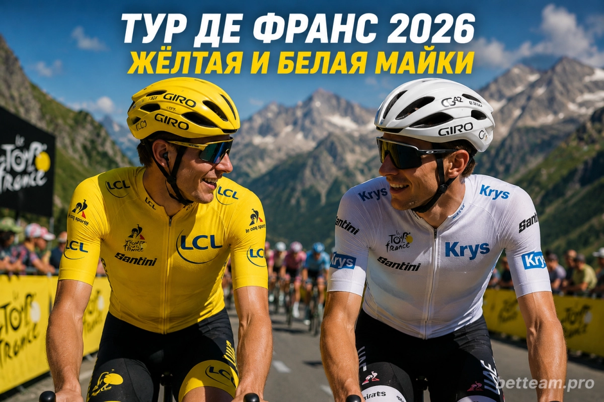 Жёлтая и белая майки Тур де Франс 2026