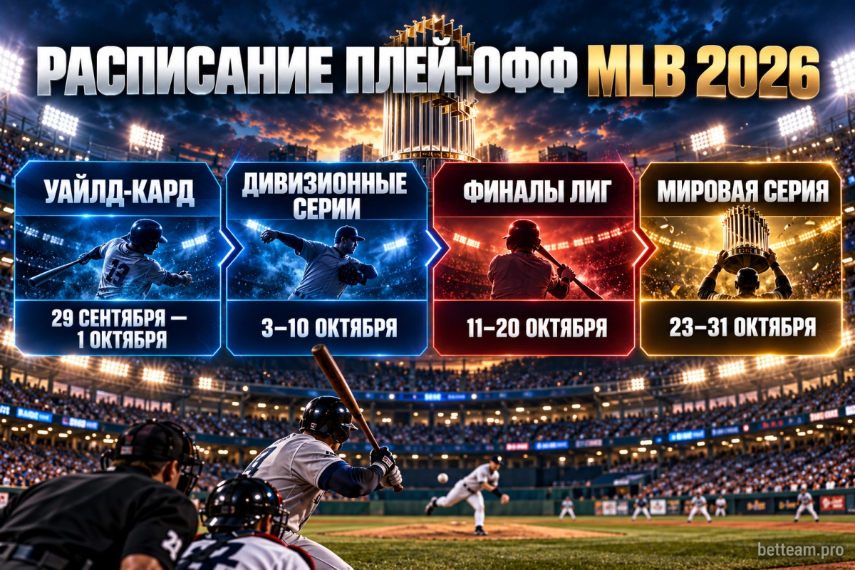 Расписание плей-офф MLB 2026