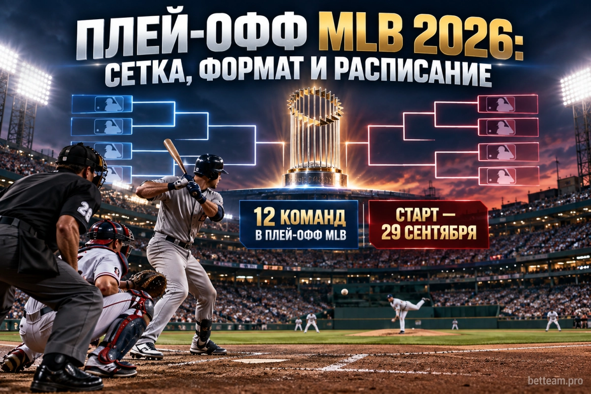 Плей-офф MLB 2026: сетка, формат и расписание