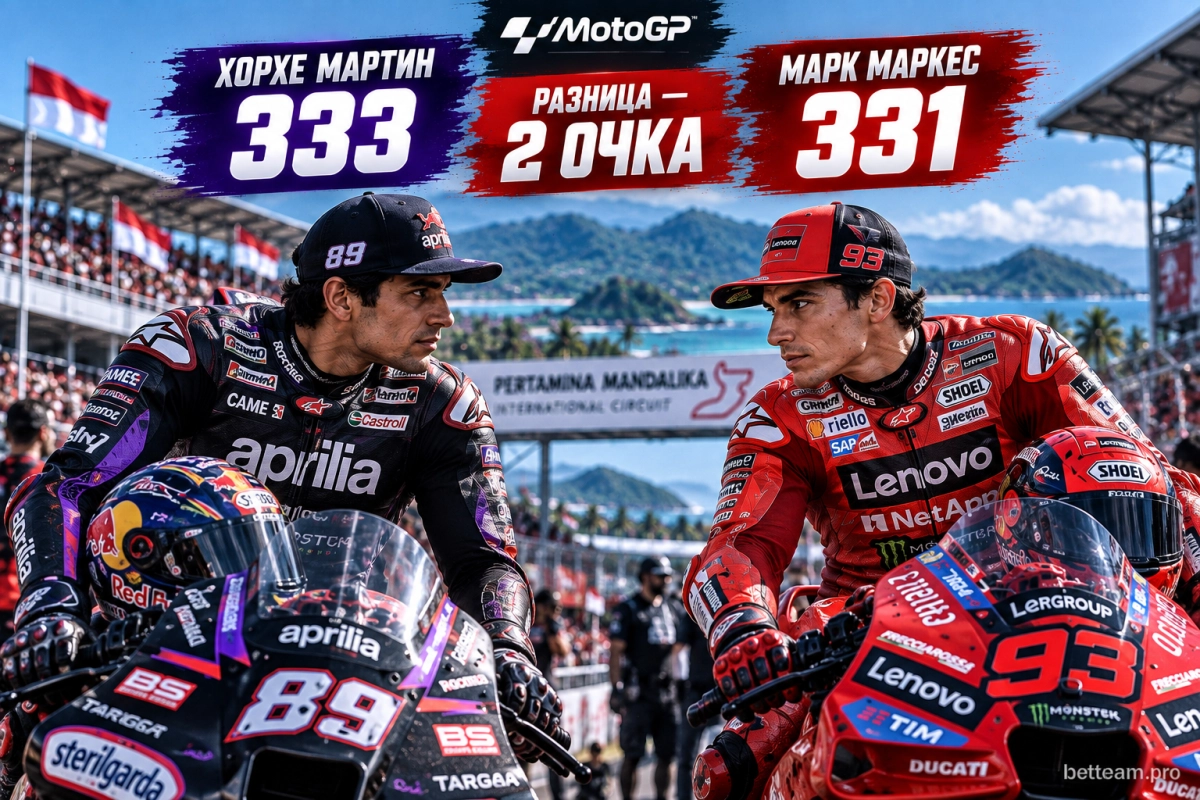 Хорхе Мартин и Марк Маркес перед Гран-при Индонезии MotoGP 2026
