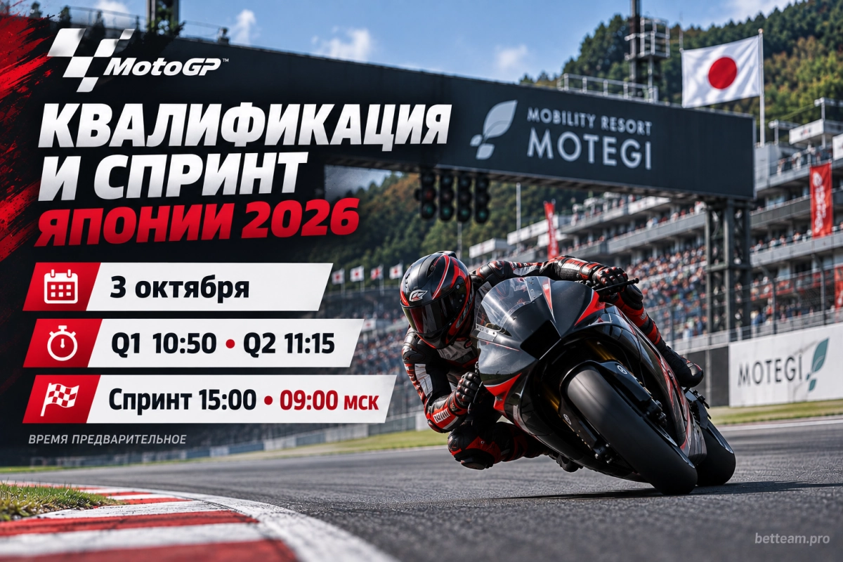 Квалификация и спринт MotoGP Японии 2026