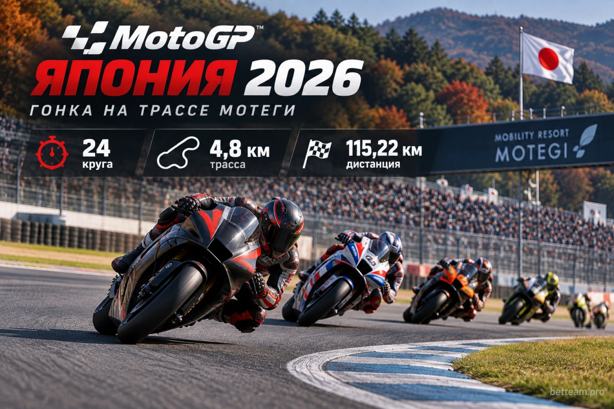 Гонка MotoGP Японии 2026 на трассе Мотеги