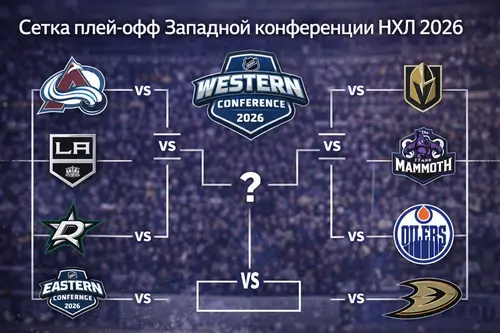 Сетка плей-офф Западной конференции НХЛ 2026