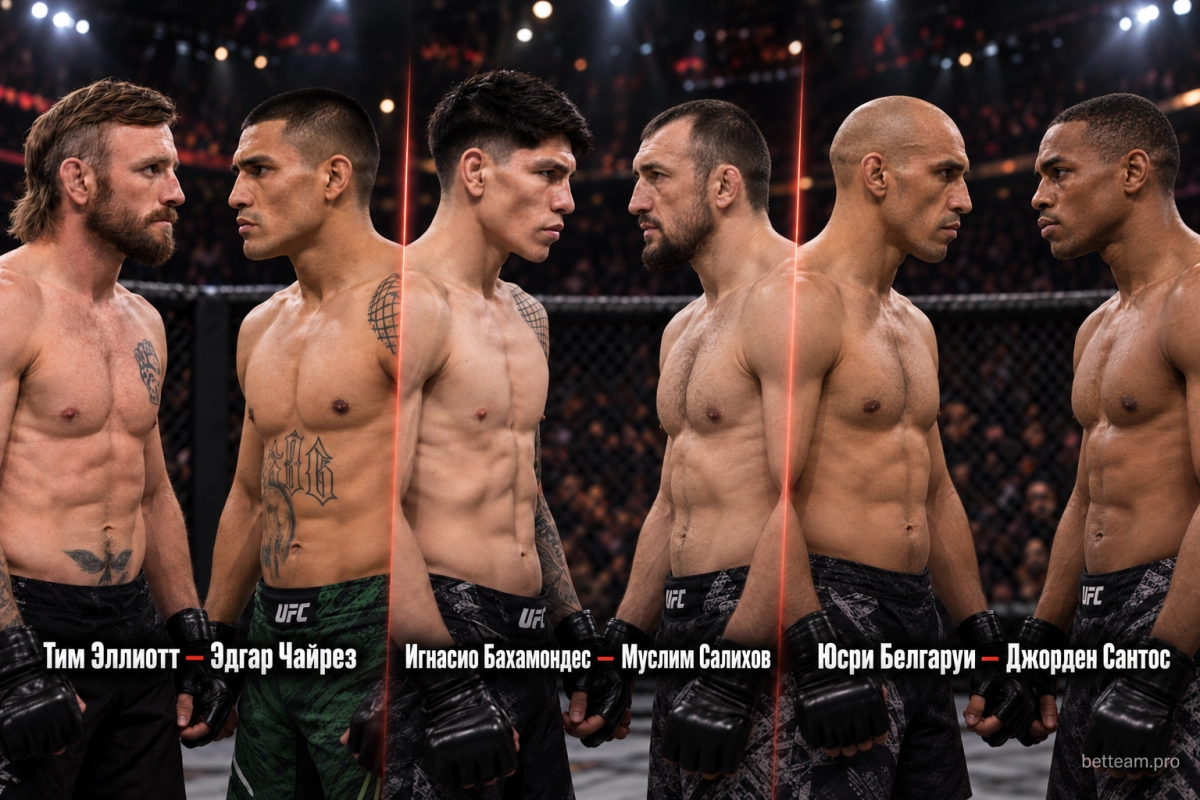 Жан Силва и Хосе Мигель Дельгадо &mdash; главный бой Noche UFC 2026