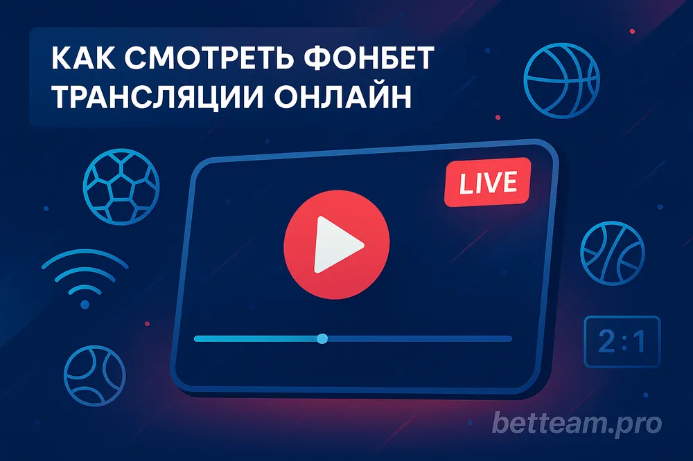 Как смотреть Фонбет трансляции онлайн