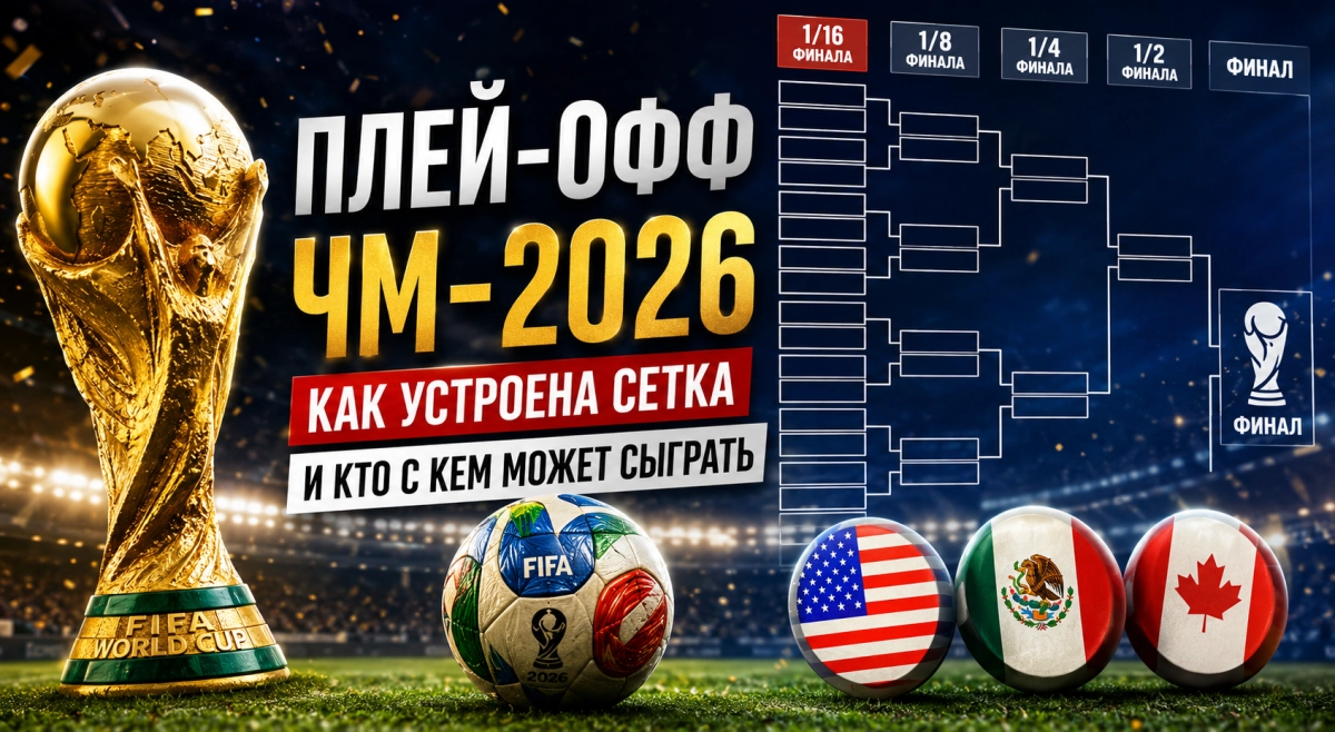 Плей-офф ЧМ-2026 &mdash; как устроена сетка и кто с кем может сыграть