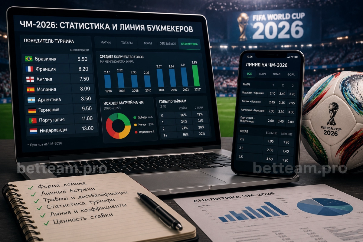 Статистика и линия букмекеров на ЧМ-2026