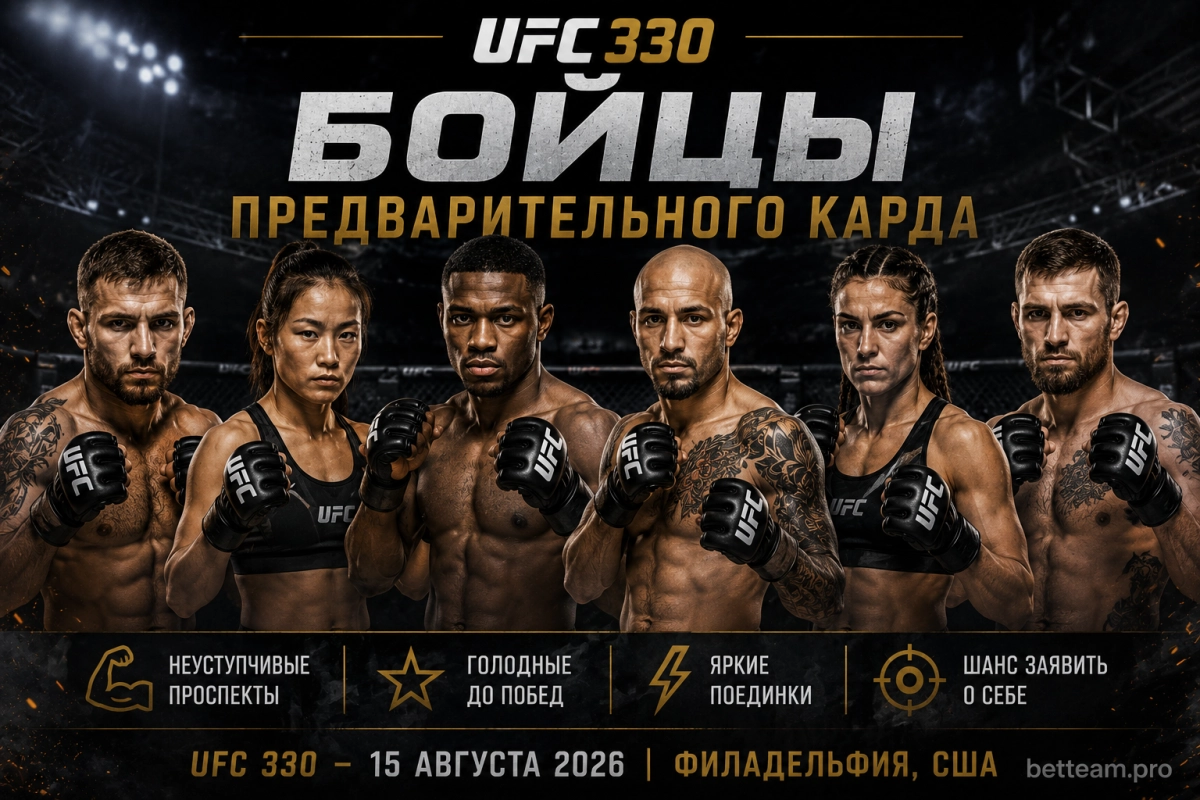 Бойцы предварительного карда UFC 330