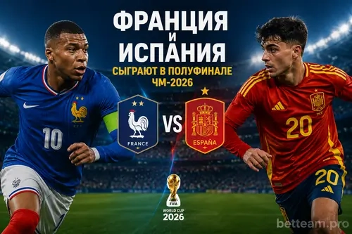 Франция и Испания сыграют в полуфинале ЧМ-2026