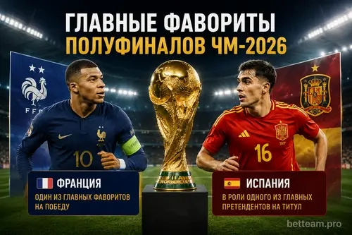 Главные фавориты полуфиналов ЧМ-2026