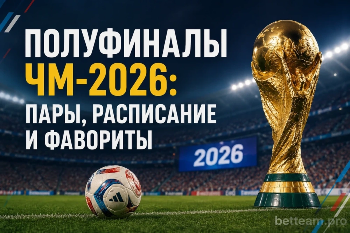 Полуфиналы ЧМ-2026: пары, расписание и фавориты