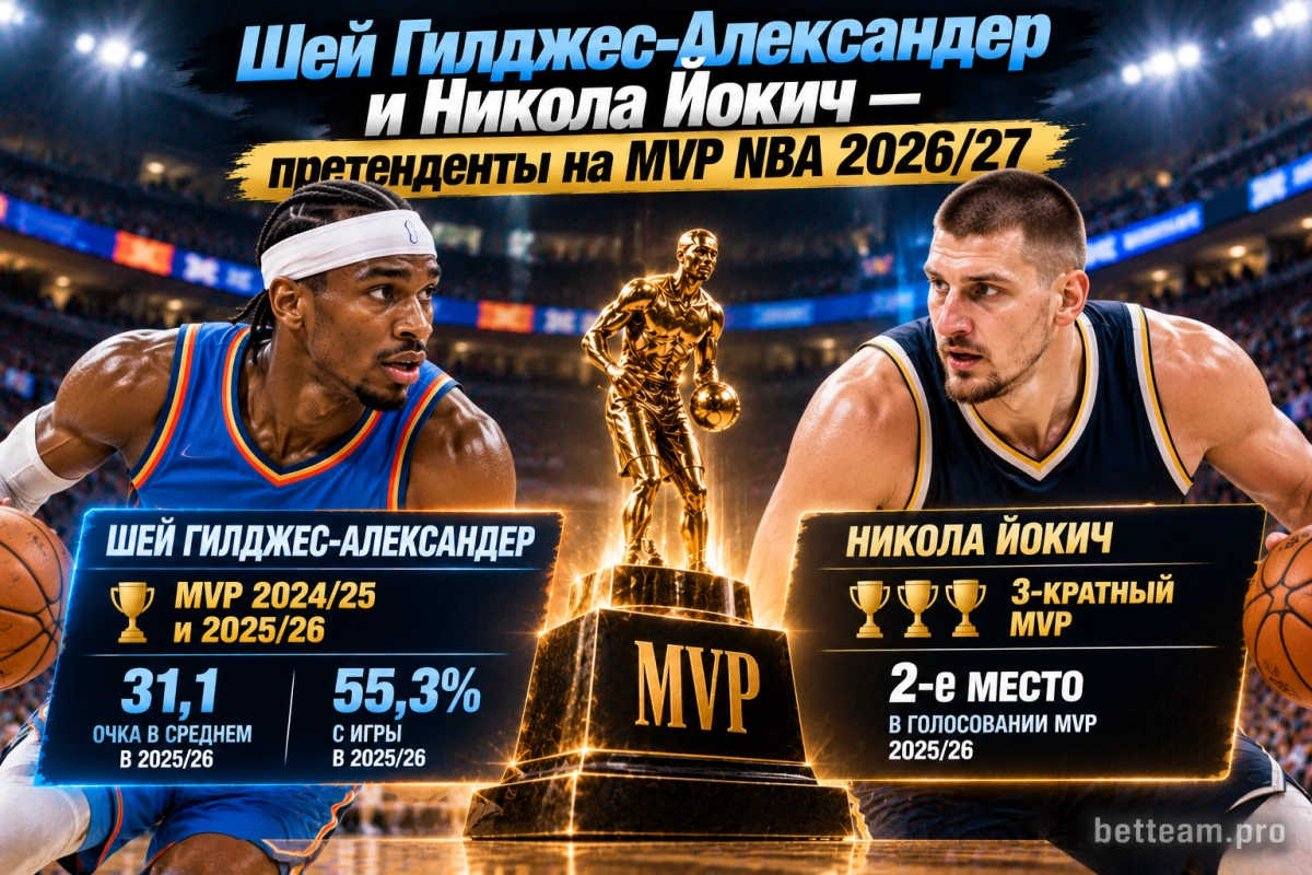 Шей Гилджес-Александер и Никола Йокич &mdash; претенденты на MVP NBA 2026/27