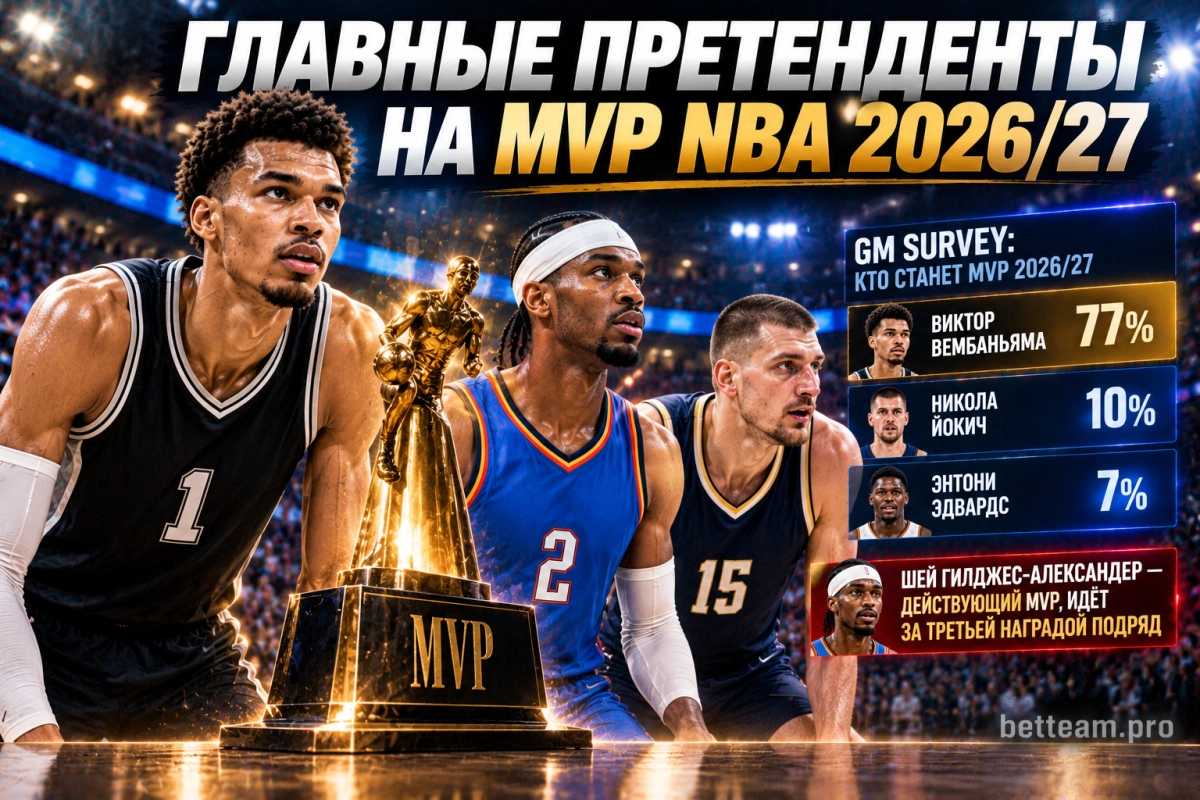 Главные претенденты на MVP NBA 2026/27