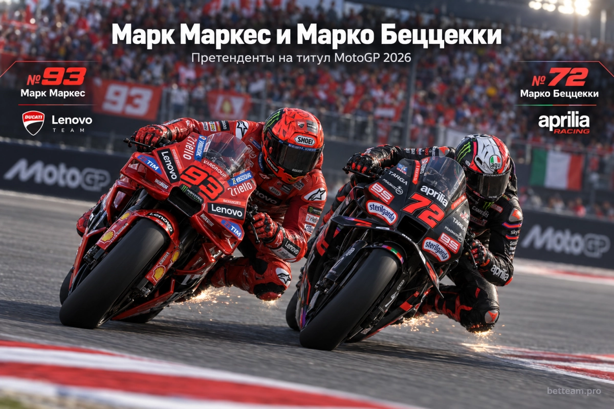 Марк Маркес и Марко Беццекки &mdash; претенденты на титул MotoGP 2026
