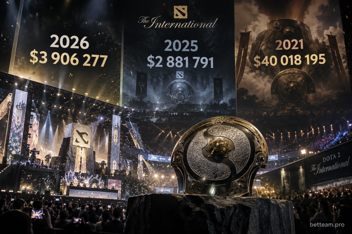 Призовой фонд The International 2026 на фоне предыдущих турниров