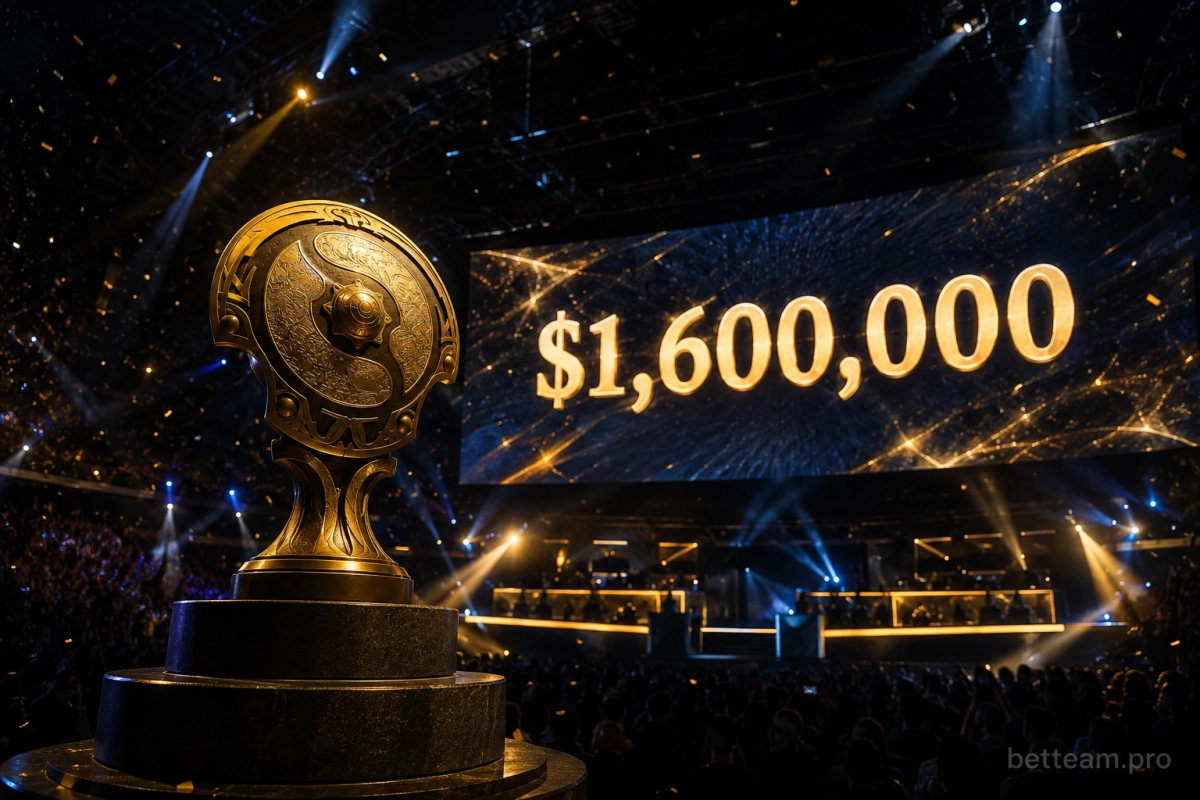 Базовый призовой фонд The International 2026 в размере 1,6 миллиона долларов