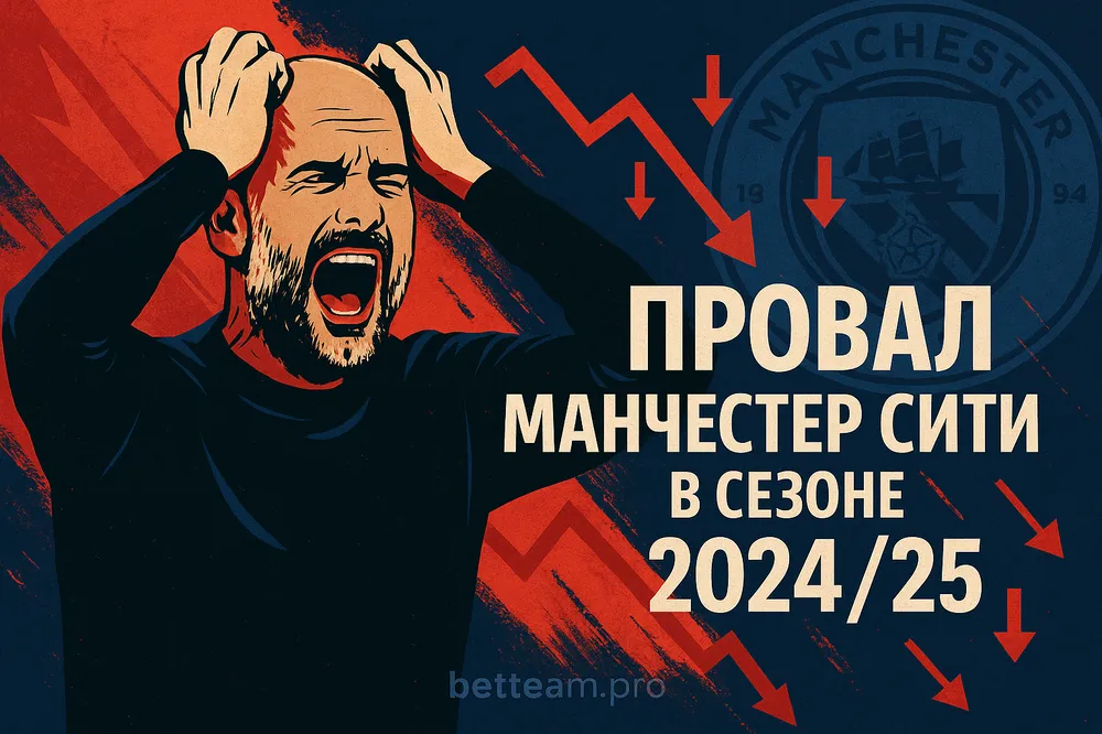 Провал Манчестер Сити в сезоне 2024/2025 на Betteam.pro