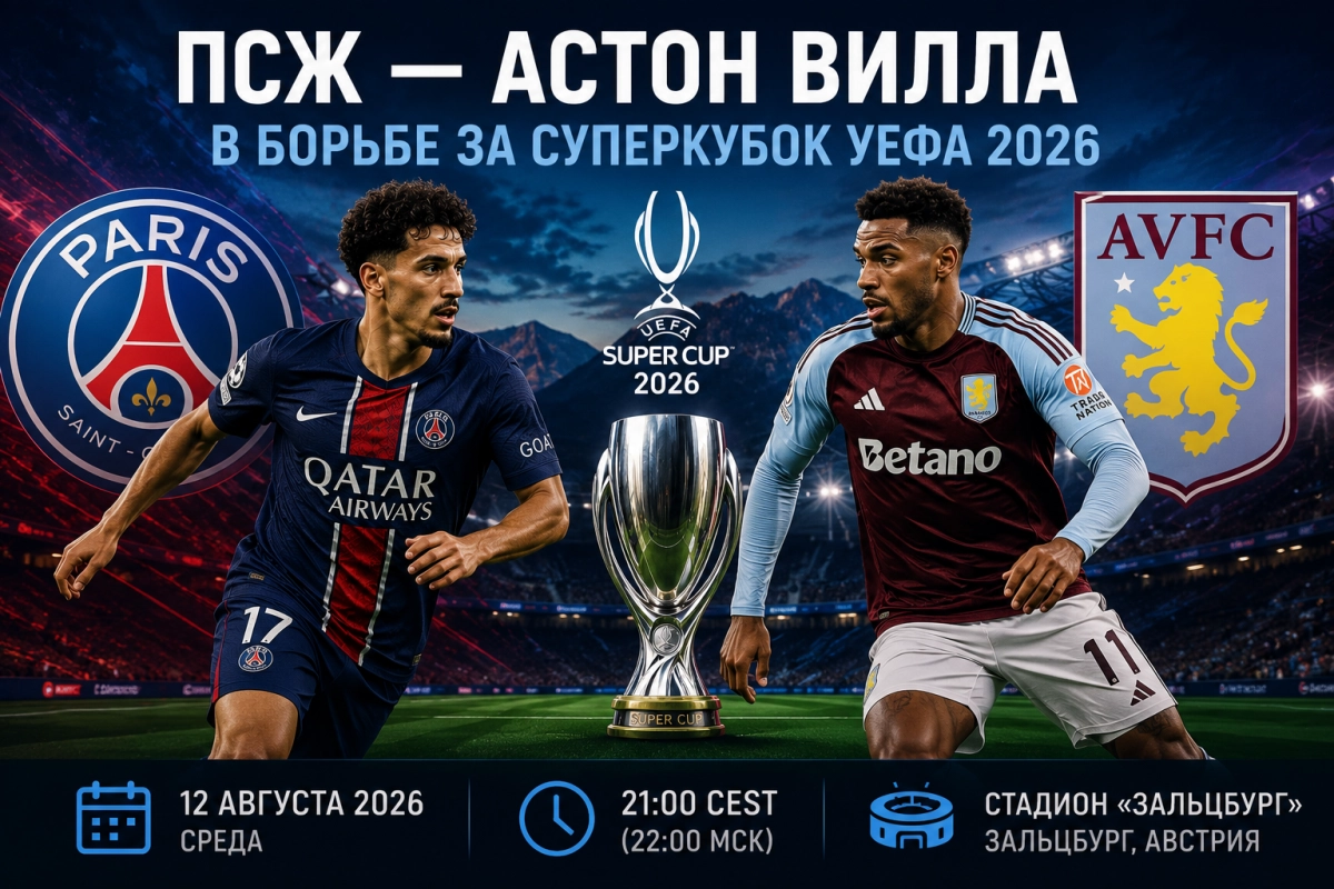 ПСЖ и Астон Вилла в борьбе за Суперкубок УЕФА 2026