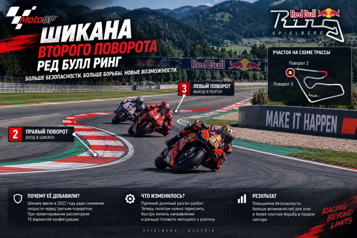 Шикана второго поворота Ред Булл Ринг в MotoGP