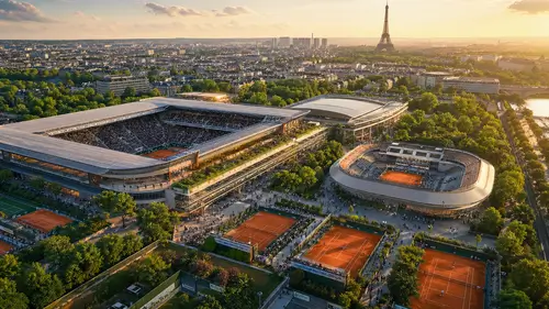 Стадион и корты в Париже