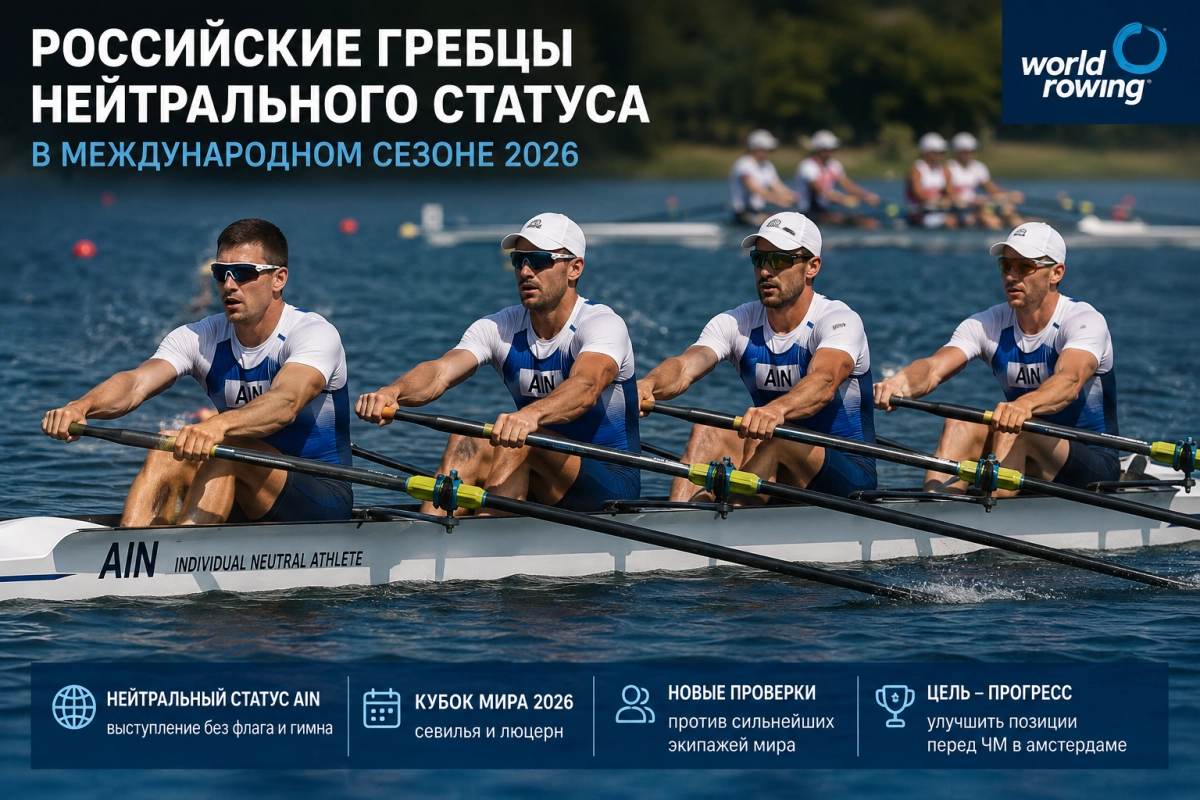 Российские гребцы нейтрального статуса в международном сезоне 2026
