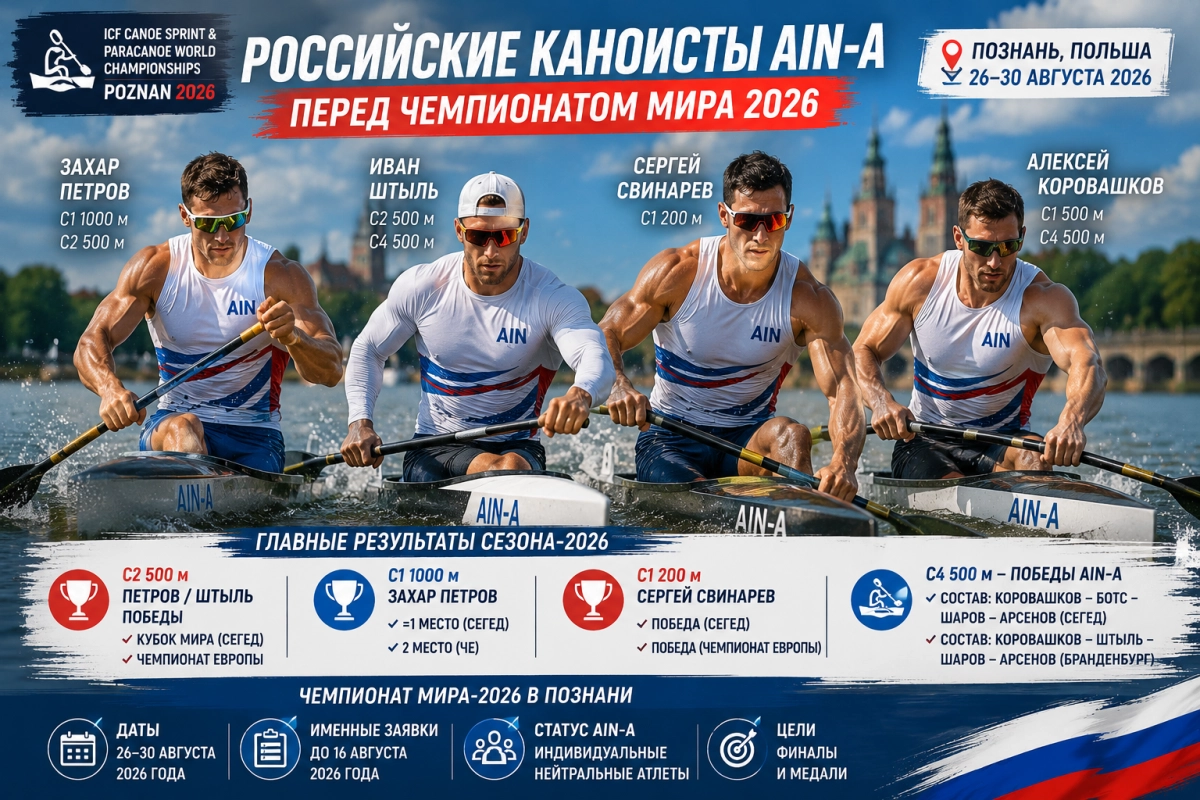 Российские каноисты AIN-A перед чемпионатом мира 2026
