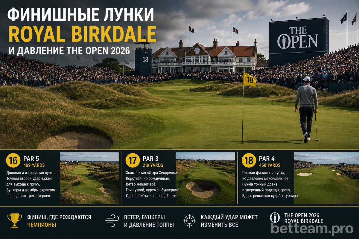 Финишные лунки Royal Birkdale и давление The Open