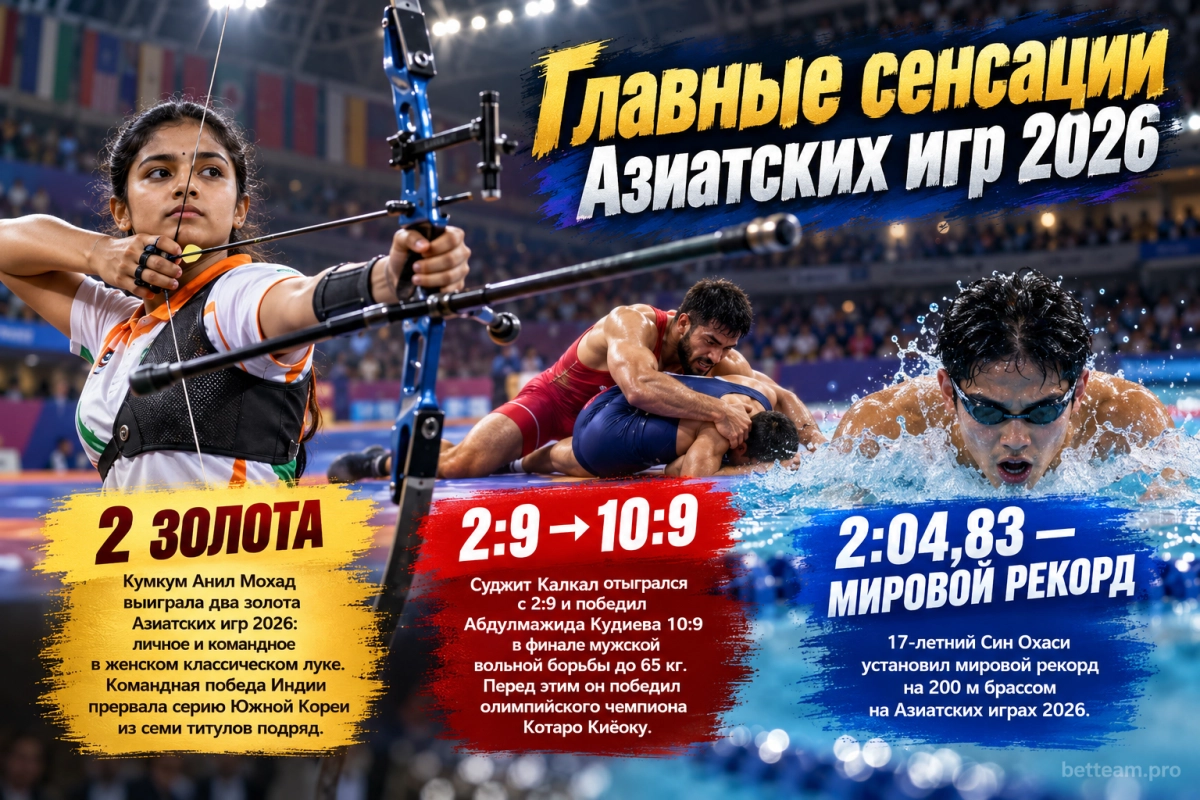 Главные сенсации Азиатских игр 2026