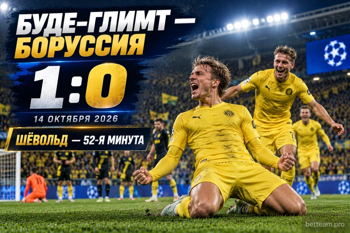 Буде-Глимт обыграл Боруссию Дортмунд 1:0