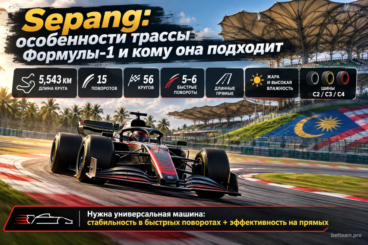 Sepang: особенности трассы Формулы-1 и кому она подходит