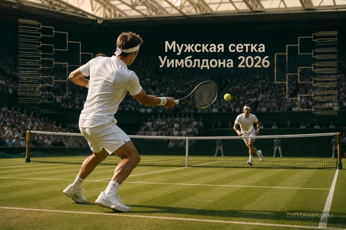 Мужская сетка Уимблдона 2026