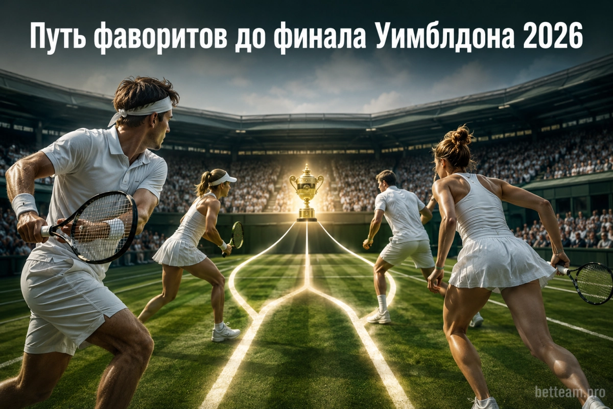 Путь фаворитов до финала Уимблдона 2026