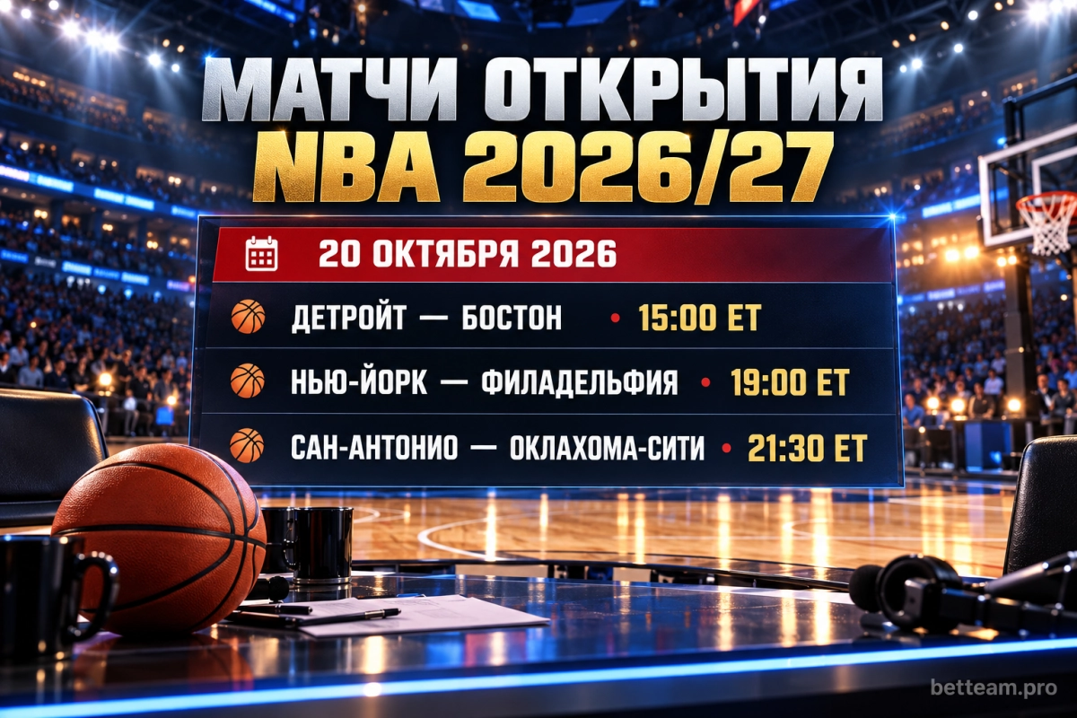 Матчи открытия NBA 2026/27