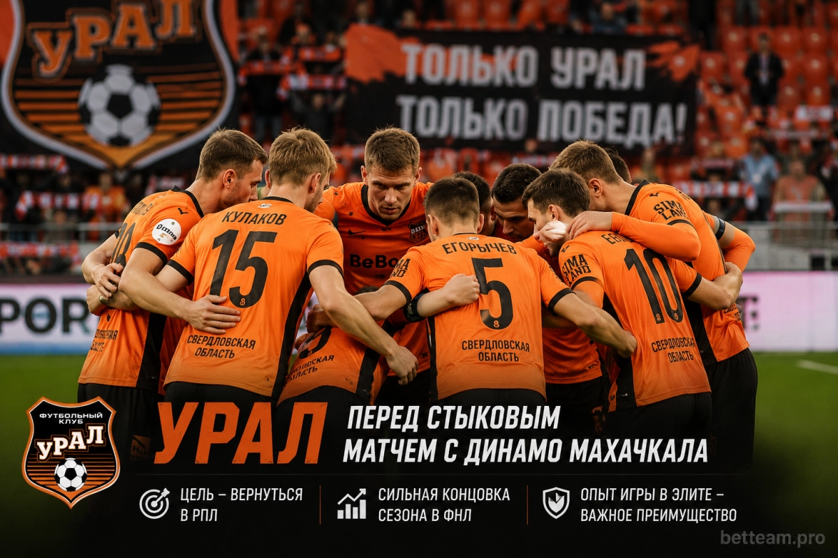Урал перед стыковым матчем с Динамо Махачкала