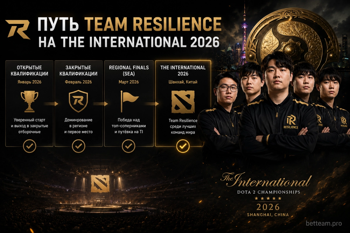 Путь Team Resilience на The International 2026