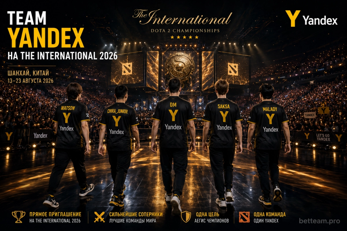 Матчи Team Yandex на The International 2026