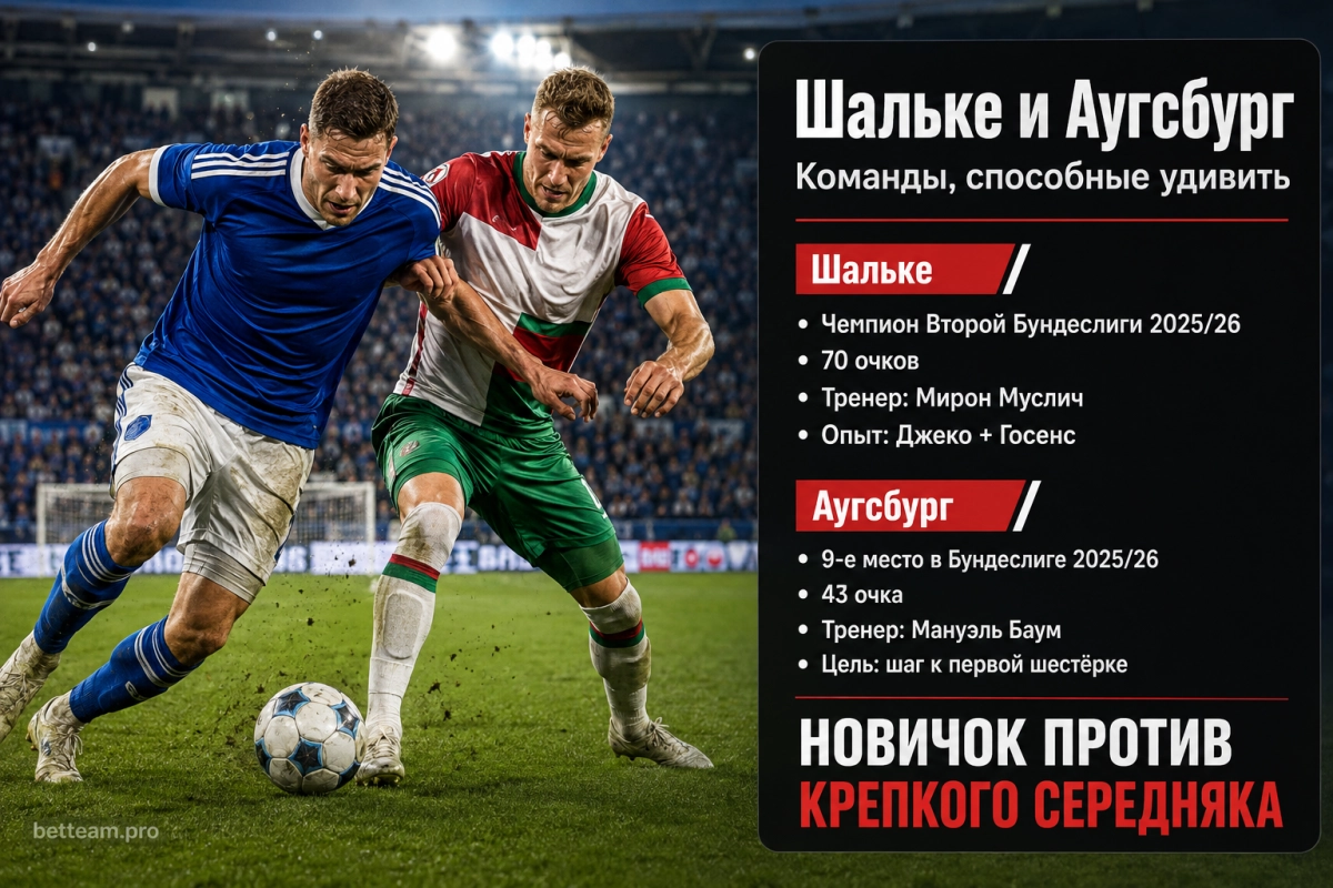 Шальке и Аугсбург &mdash; команды, способные удивить в Бундеслиге 2026/27