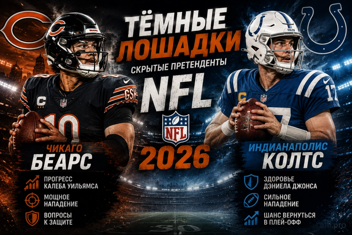 Чикаго Беарс и Индианаполис Колтс &mdash; скрытые претенденты NFL 2026