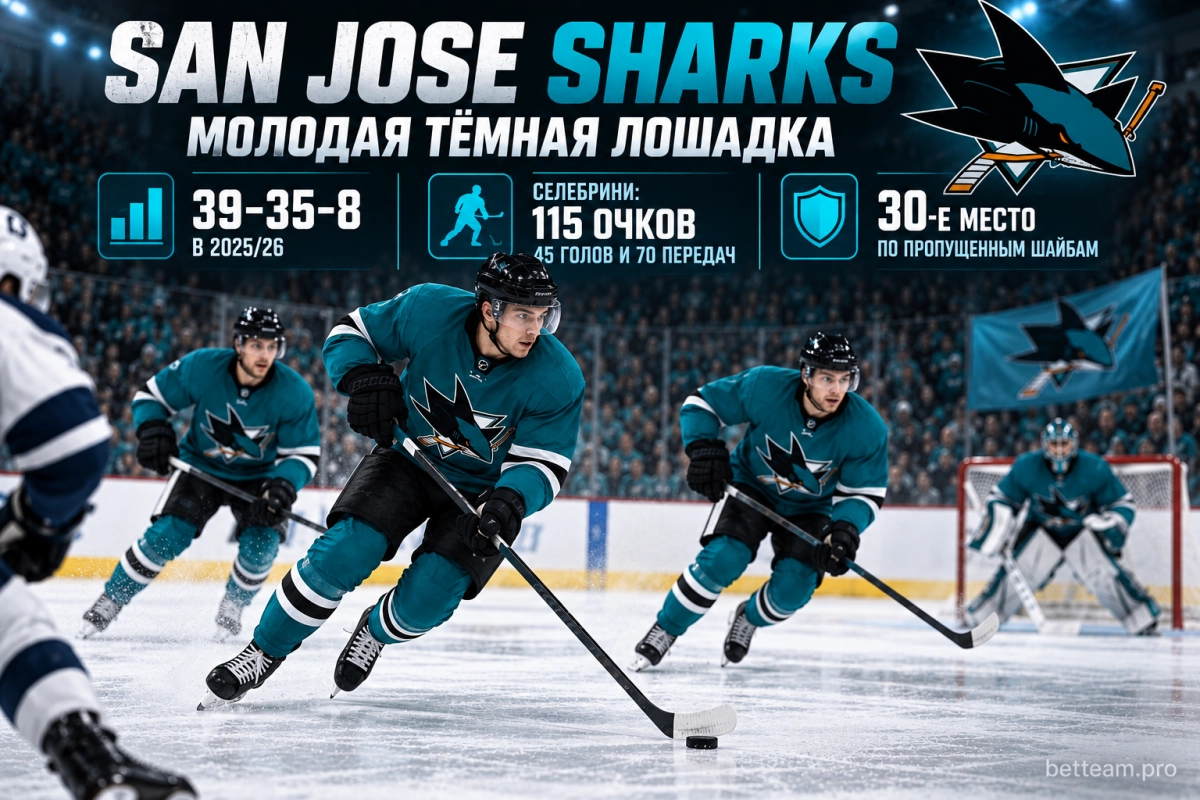 San Jose Sharks &mdash; молодая тёмная лошадка NHL 2026/27