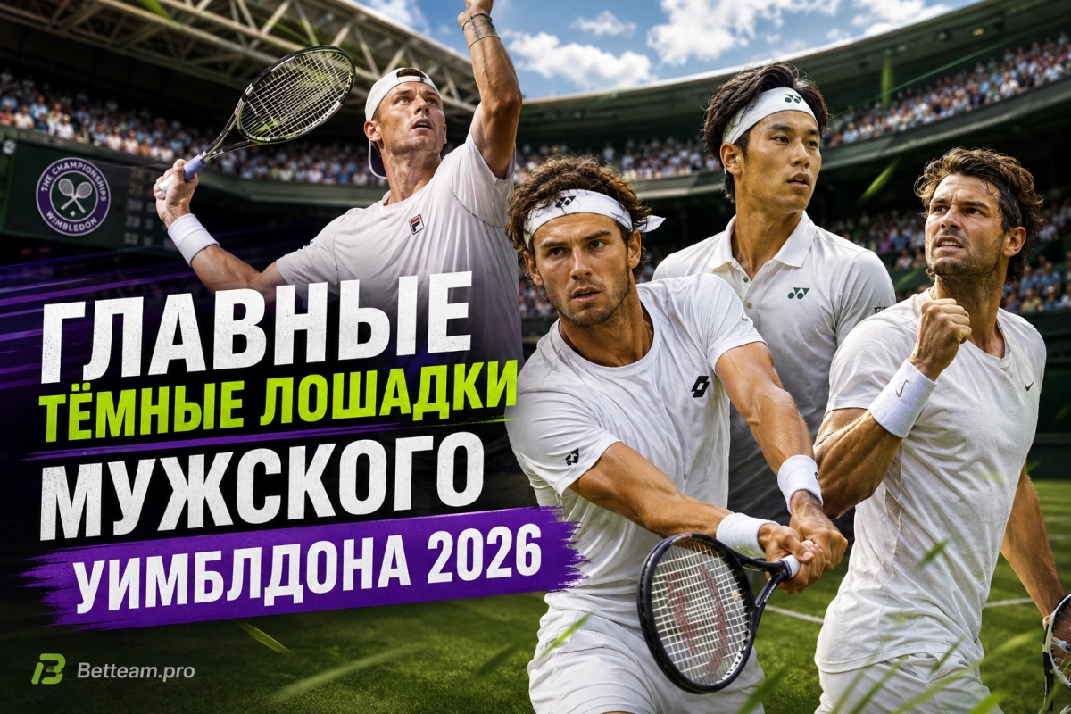 Главные тёмные лошадки мужского Уимблдона 2026